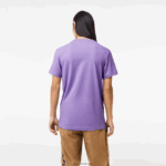 Lacoste חולצת טריקו ג'רזי נושמת בהדפס תלת מימד DZ4D0D863 סגול כחול כהה w87 גברים - Image 3