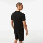 Lacoste חולצת טריקו ג'רזי נושמת בהדפס תלת מימד DZ4D0D99 שחור אדום bzj גברים - Image 3