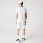Lacoste חולצת טריקו ג'רזי נושמת בהדפס תלת מימד DZ4D0D745 לבן ירוק w1j גברים - Image 3