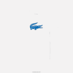 Lacoste חולצת טריקו ג'רזי נושמת בהדפס תלת מימד DZ4D0D122 לבן כחול כל גברים - Image 4