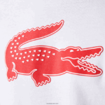 Lacoste חולצת טריקו ג'רזי נושמת בהדפס תלת מימד DZ4D0D87 לבן אדום b6c גברים - Image 5