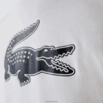 Lacoste חולצת טריקו ג'רזי נושמת בהדפס תלת מימד DZ4D0D89 כחול כהה לבן 522 גברים - Image 6