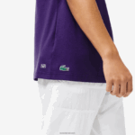 Lacoste חולצת טריקו ג'רסי בהדפס תנין ספורט DZ4D0D839 pfn סגול גברים - Image 4
