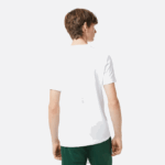 Lacoste חולצת טריקו ג'רסי בכושר רגיל DZ4D0D106 לבן 001 גברים - Image 3