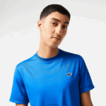 Lacoste חולצת טריקו ג'רסי מתיחה ספורטיבית בגזרה קלה DZ4D0D120 כחול kxb גברים - Image 2