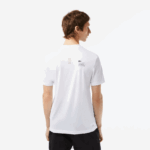 Lacoste חולצת טריקו ג'רסי מתיחה ספורטיבית בגזרה קלה DZ4D0D119 לבן 001 גברים - Image 3