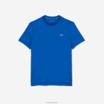 Lacoste חולצת טריקו ג'רסי מתיחה ספורטיבית בגזרה קלה DZ4D0D120 כחול kxb גברים - Image 4