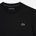 Lacoste חולצת טריקו ג'רסי מתיחה ספורטיבית בגזרה קלה DZ4D0D118 שחור 031 גברים - Image 5