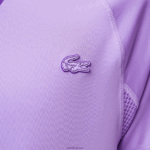 Lacoste חולצת טריקו ג'רסי ספורטיבית DZ4D0D827 סגול 6md גברים - Image 4