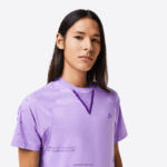 Lacoste חולצת טריקו ג'רסי ספורטיבית DZ4D0D827 סגול 6md גברים - Image 6