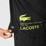 Lacoste חולצת טריקו ג'רסי ספורטיבית DZ4D0D828 שחור צהוב 9y2 גברים - Image 7