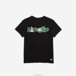 Lacoste חולצת טריקו טניס מג'רזי ספורט DZ4D0D3170 שחור 031 בנים - Image 2