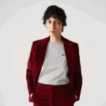 Lacoste חולצת טריקו כותנה מובחרת עם צווארון צוואר DZ4D0D2591 chine אפור cca נשים - Image 2