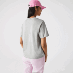 Lacoste חולצת טריקו כותנה מובחרת עם צווארון צוואר DZ4D0D2591 chine אפור cca נשים - Image 3