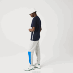 Lacoste חולצת טריקו כותנה עם צווארון ממותגים DZ4D0D909 כחול כהה 166 גברים - Image 4
