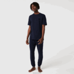 Lacoste חולצת טריקו כותנה עם צווארון צווארון קרוקודיל קטיפה DZ4D0D1344 כחול כהה 166 גברים - Image 2