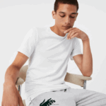 Lacoste חולצת טריקו כותנה עם צווארון צווארון, חבילה 3 DZ4D0D1349 לבן אפור chine שחור bxy גברים - Image 2