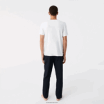 Lacoste חולצת טריקו כותנה עם צווארון צווארון, חבילה 3 DZ4D0D1350 לבן 001 גברים - Image 3