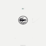 Lacoste חולצת טריקו כותנה עם צווארון צווארון תלת מימד מודפס לוגו DZ4D0D906 לבן 70V גברים - Image 5
