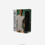 Lacoste חולצת טריקו כותנה עם צווארון צווארון, חבילה 3 DZ4D0D1351 שחור 031 גברים - Image 6