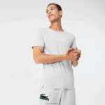 Lacoste חולצת טריקו כותנה עם צווארון צווארון, חבילה 3 DZ4D0D1349 לבן אפור chine שחור bxy גברים - Image 7