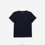 Lacoste חולצת טריקו כותנה עם צווארון קרוקודיל DZ4D0D3175 כחול כהה 166 בנות - Image 2