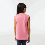 Lacoste חולצת טריקו ללא שרוולים מכותנה ג'רזי DZ4D0D3017 ורוד 2r3 בנות - Image 3