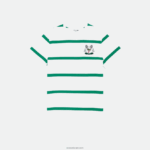Lacoste חולצת טריקו מבד ג'רזי מבד כותנה רקומה בטניס DZ4D0D805 לבן ירוק fxt גברים