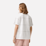 Lacoste חולצת טריקו מבד ג'רזי מכותנה אורגנית DZ4D0D182 לבן 70V גברים - Image 3