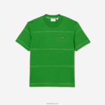 Lacoste חולצת טריקו מבד ג'רזי מכותנה אורגנית DZ4D0D184 ירוק l94 גברים