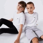 Lacoste חולצת טריקו מבד כותנה עם צווארון צווארון DZ4D0D2996 לבן 001 ילדים