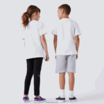 Lacoste חולצת טריקו מבד כותנה עם צווארון צווארון DZ4D0D2996 לבן 001 ילדים - Image 3