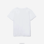 Lacoste חולצת טריקו מבד כותנה עם צווארון צווארון DZ4D0D2996 לבן 001 ילדים - Image 6