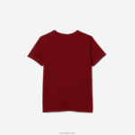 Lacoste חולצת טריקו מבד כותנה עם צווארון צווארון DZ4D0D3165 בורדו ypw ילדים - Image 6