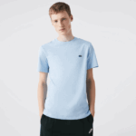 Lacoste חולצת טריקו מג'רזי מכותנה בגזרה רגילה DZ4D0D747 טורקיז 733 גברים