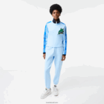 Lacoste חולצת טריקו מודפסת בגזרה רופפת DZ4D0D2571 כחול hbp נשים - Image 2