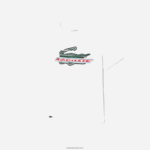 Lacoste חולצת טריקו מכותנה אורגנית בכושר רגיל DZ4D0D141 לבן 001 גברים