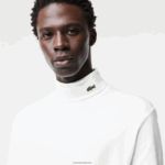 Lacoste חולצת טריקו מכותנה אורגנית עם צווארון גולף DZ4D0D803 לבן 001 גברים - Image 4