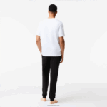 Lacoste חולצת טריקו ממותגת תנין בכושר נינוח DZ4D0D1627 לבן 001 גברים - Image 2