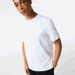 Lacoste חולצת טריקו ממותגת תנין בכושר נינוח DZ4D0D1627 לבן 001 גברים