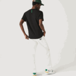 Lacoste חולצת טריקו מתערובת פיקה כותנה אורגנית עם צווארון צוואר DZ4D0D640 שחור 031 גברים - Image 3