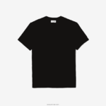 Lacoste חולצת טריקו מתערובת פיקה כותנה אורגנית עם צווארון צוואר DZ4D0D640 שחור 031 גברים - Image 5
