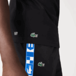 Lacoste חולצת טריקו ספורט אורגנית DZ4D0D694 שחור 031 גברים - Image 4