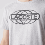 Lacoste חולצת טריקו ספורט אורגנית DZ4D0D695 chine אפור cca גברים - Image 2