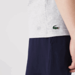 Lacoste חולצת טריקו ספורט אורגנית DZ4D0D695 chine אפור cca גברים - Image 4