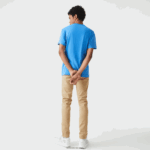 Lacoste חולצת טריקו ספורט אורגנית DZ4D0D696 כחול 4xa גברים - Image 3