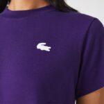 Lacoste חולצת טריקו ספורט כותנה אורגנית DZ4D0D2545 pfn סגול נשים - Image 2