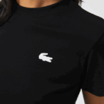 Lacoste חולצת טריקו ספורט כותנה אורגנית DZ4D0D2542 שחור 031 נשים - Image 4