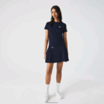 Lacoste חולצת טריקו ספורט כותנה אורגנית DZ4D0D2544 כחול כהה 166 נשים