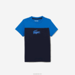 Lacoste חולצת טריקו ספורט DZ4D0D3147 כחול כהה 976 בנים